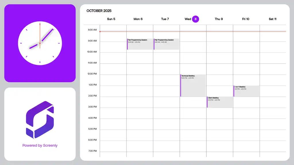 Calendar App Demo