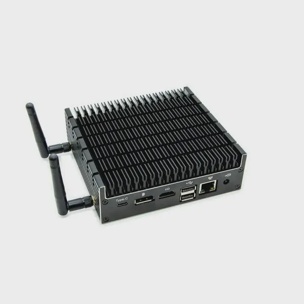 The laptop of a prospective customer who is ready for a digital signage demo.