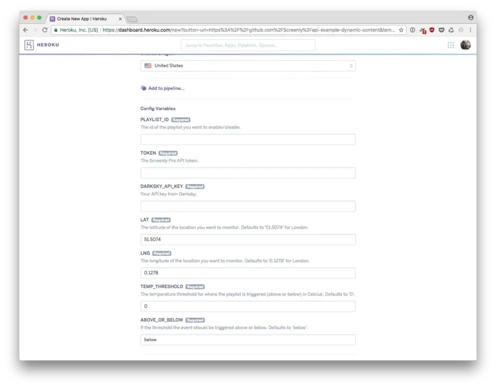 Heroku microservice