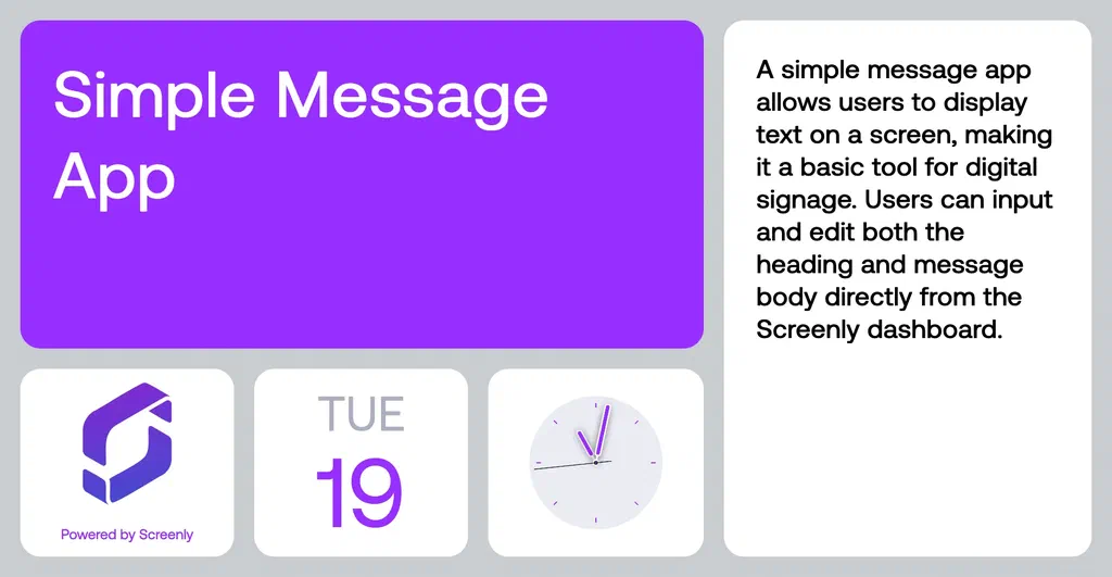 New Simple Message Edge App