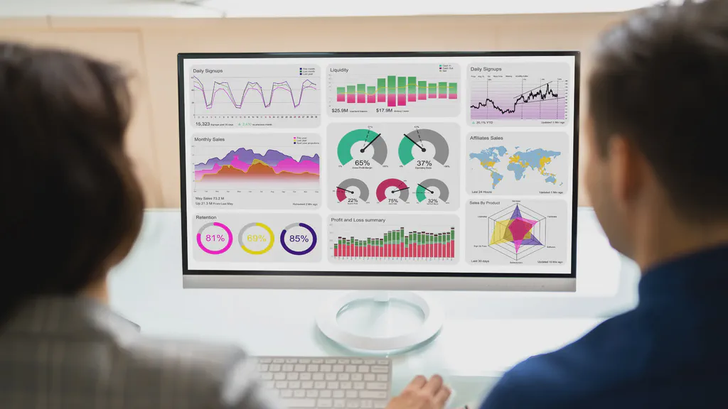 A data dashboard from Power BI.