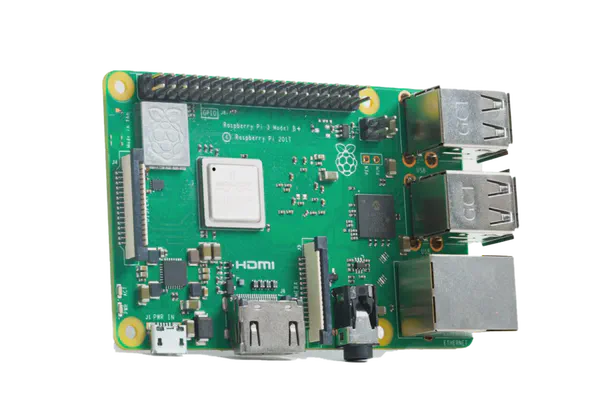 This image is of the new Raspberry Pi 3 Model B+ that is now supported by Screenly.