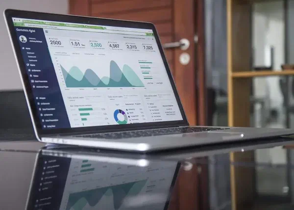 This image is of a user getting started with digital signage software.