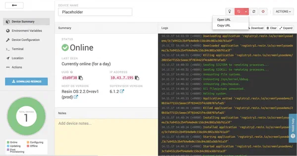 Screenly 0.13 comes with support for resin.io and more