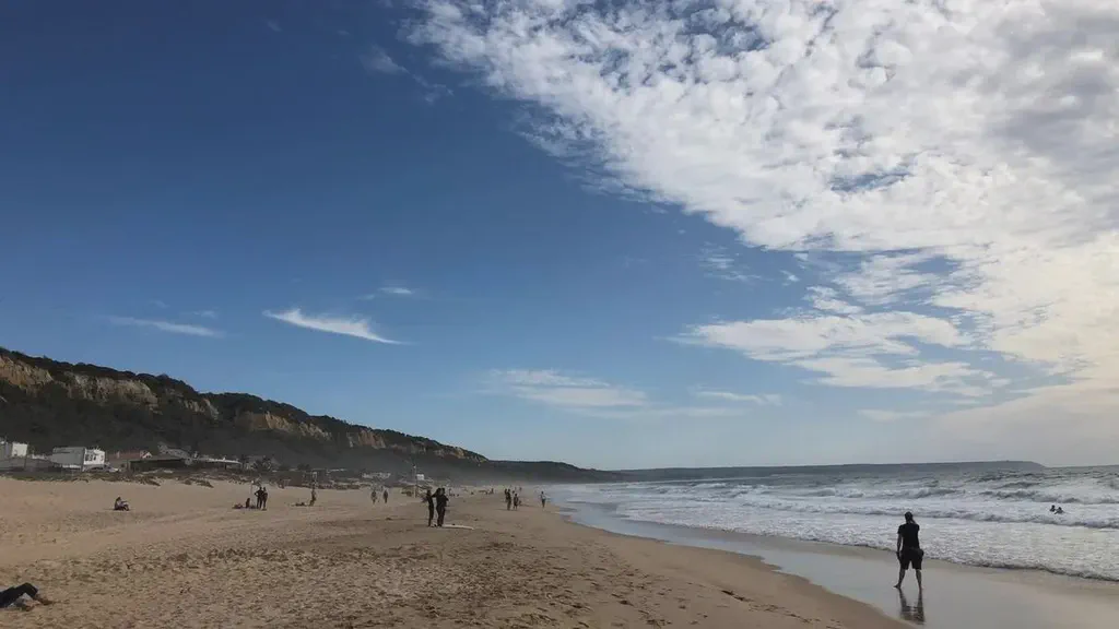 An October afternoon at the beautiful Fonta da Telha beach near Lisbon.