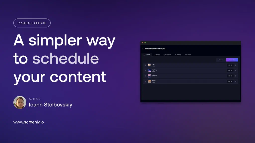 A simpler way to schedule your content