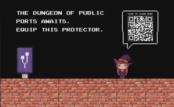 Screenly's USB Data Blocker - Public Ports & Secure Screens