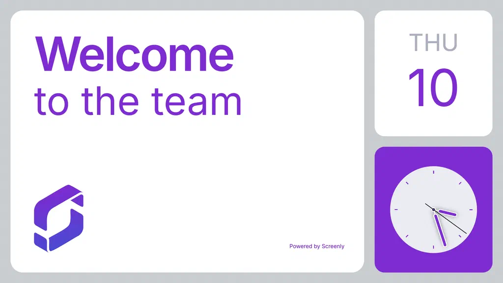 Now Live - Screenly Welcome App for Personalized Greetings