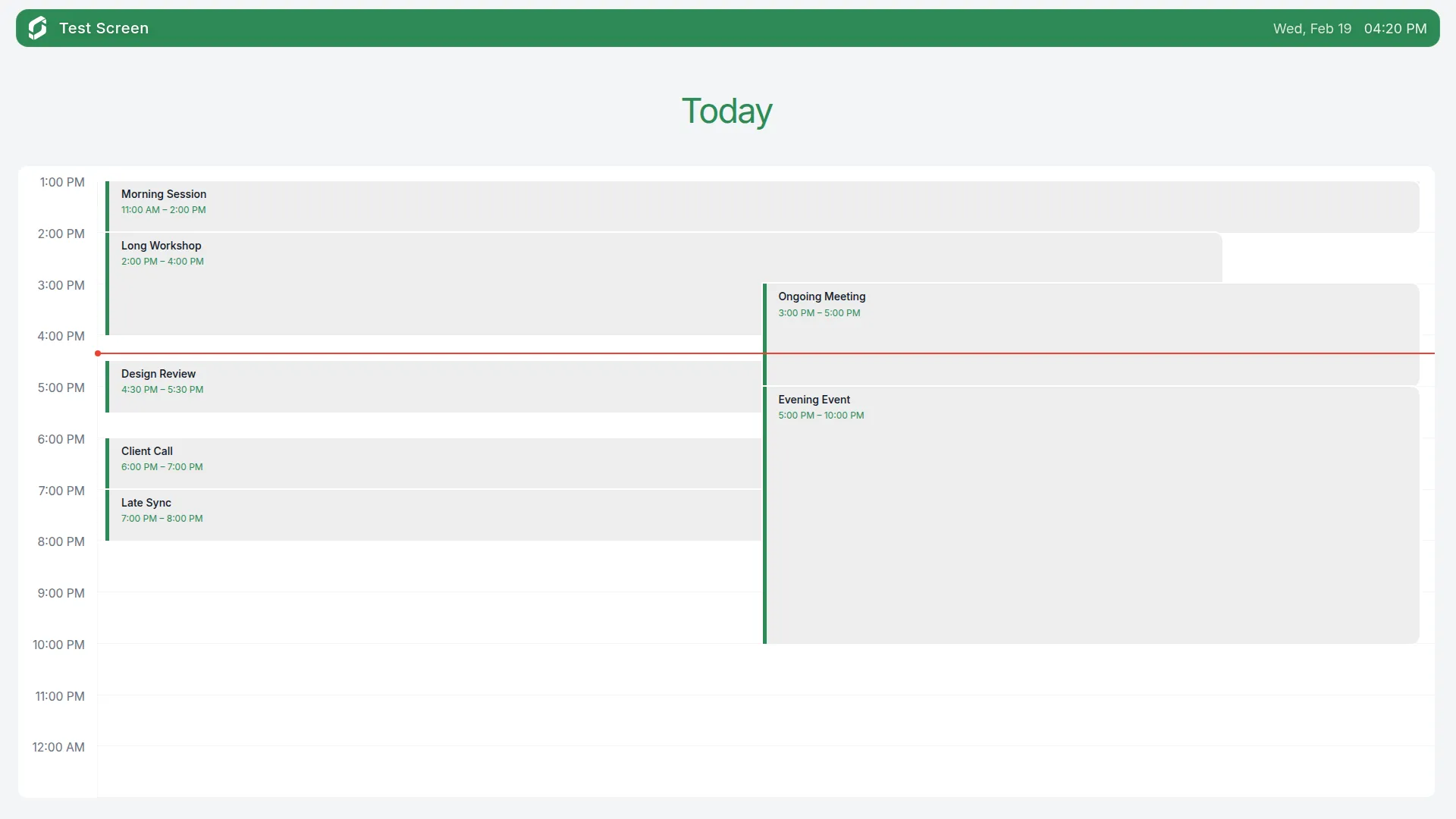 Calendar Landscape screenshot 1