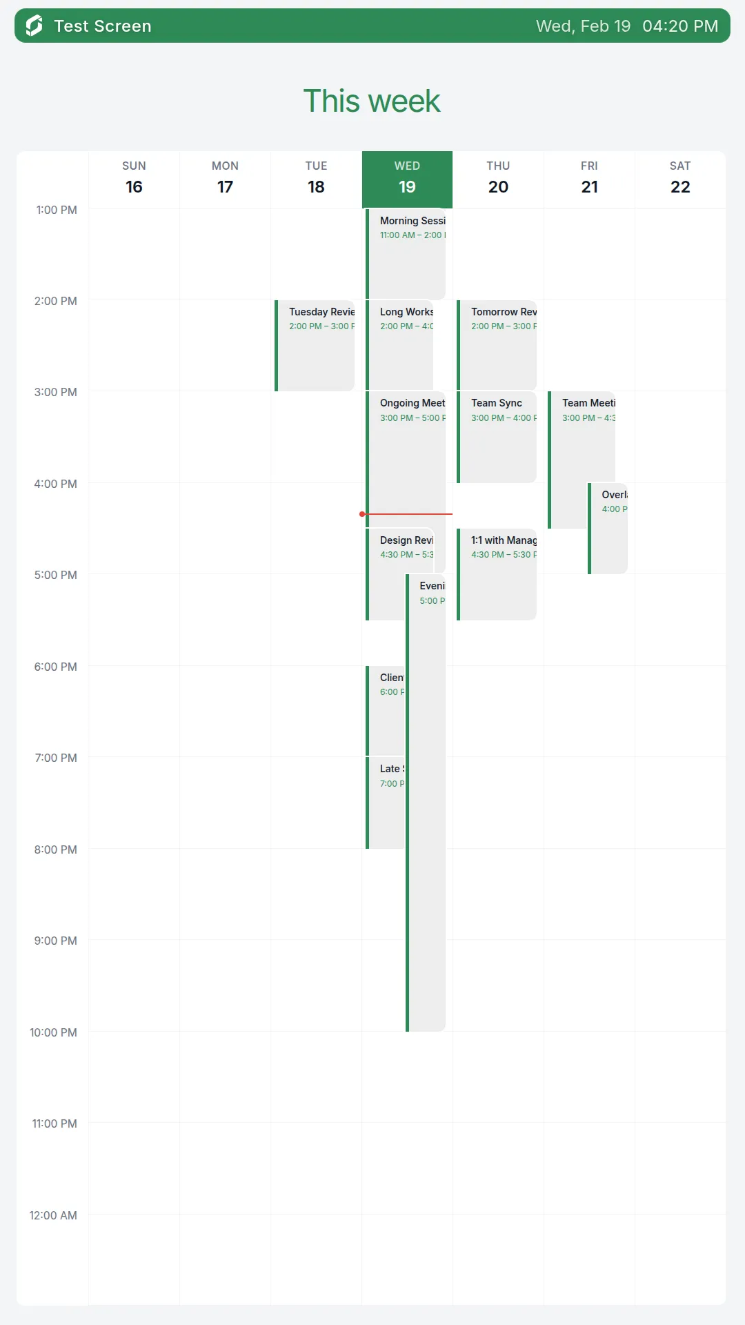 Calendar Portrait screenshot 3