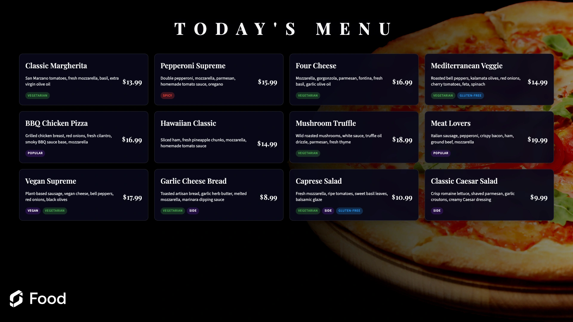 Menu Board Landscape screenshot 1