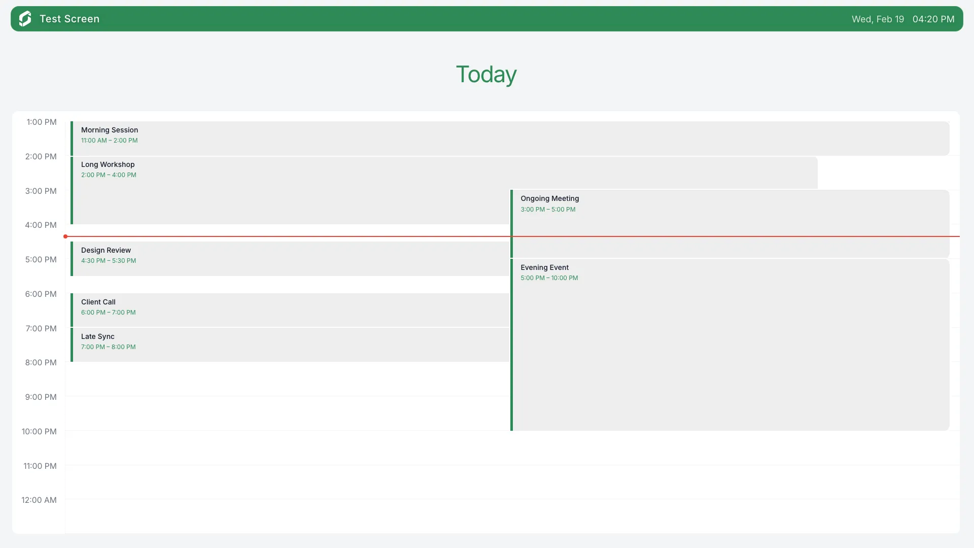Outlook Calendar Landscape screenshot 1