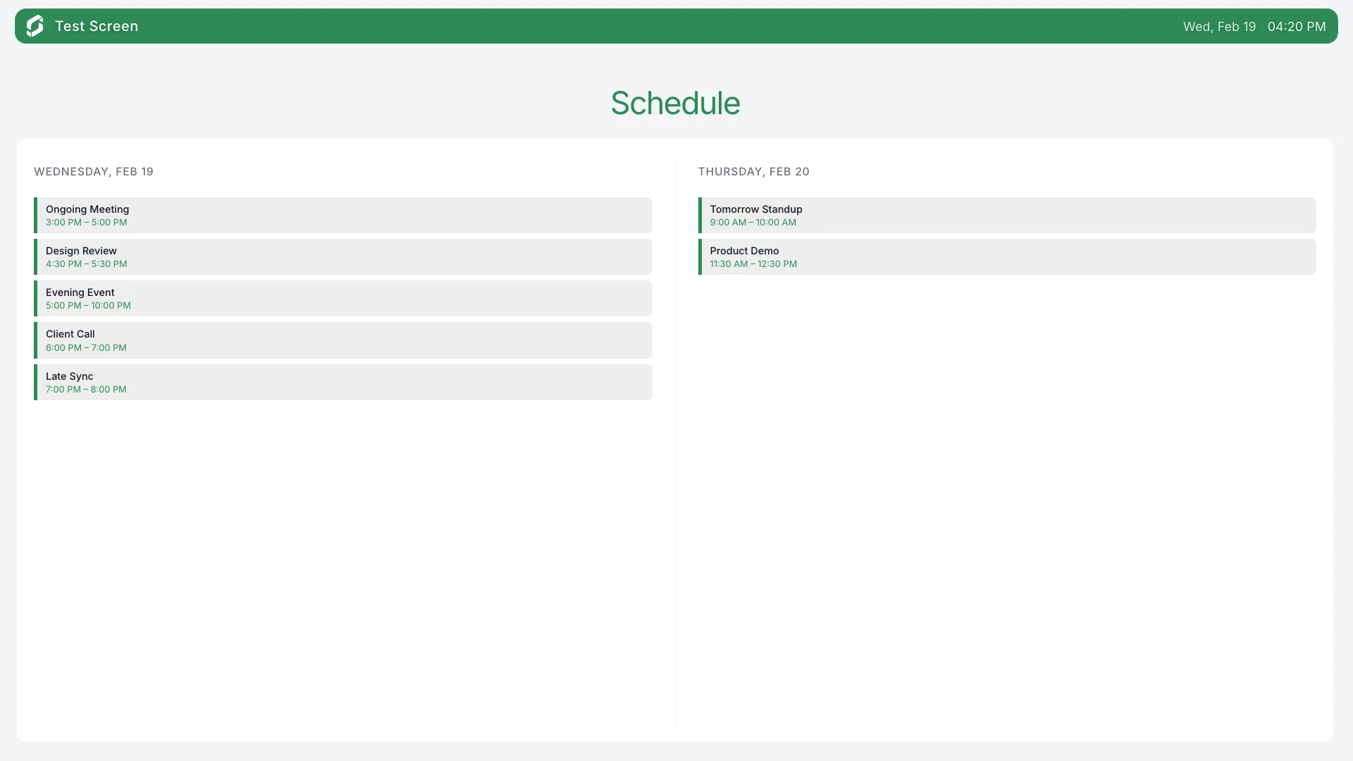 Outlook Calendar Landscape screenshot 3