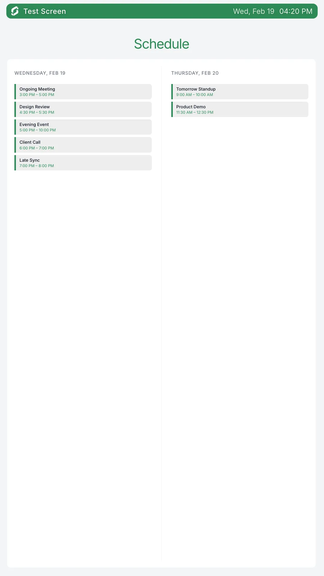Outlook Calendar Portrait screenshot 3