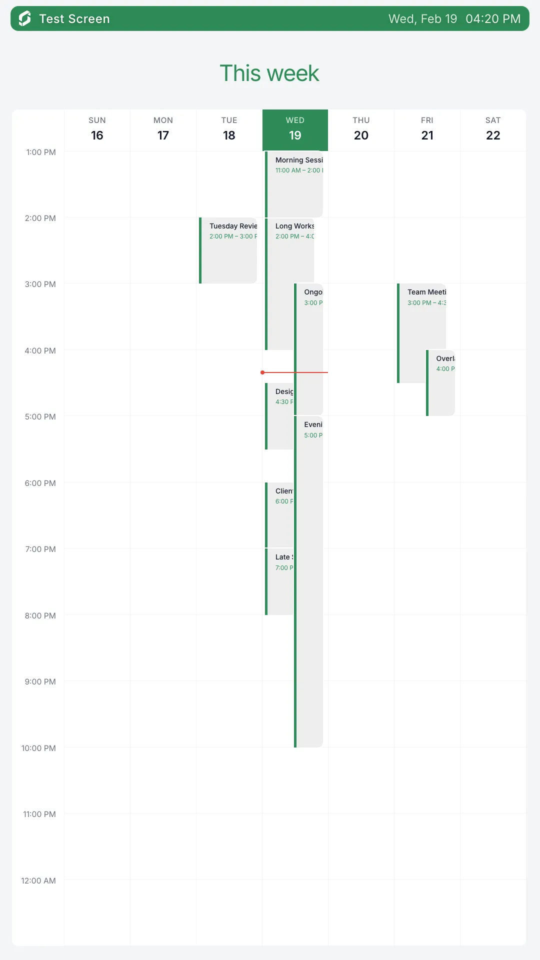 Outlook Calendar Portrait screenshot 2