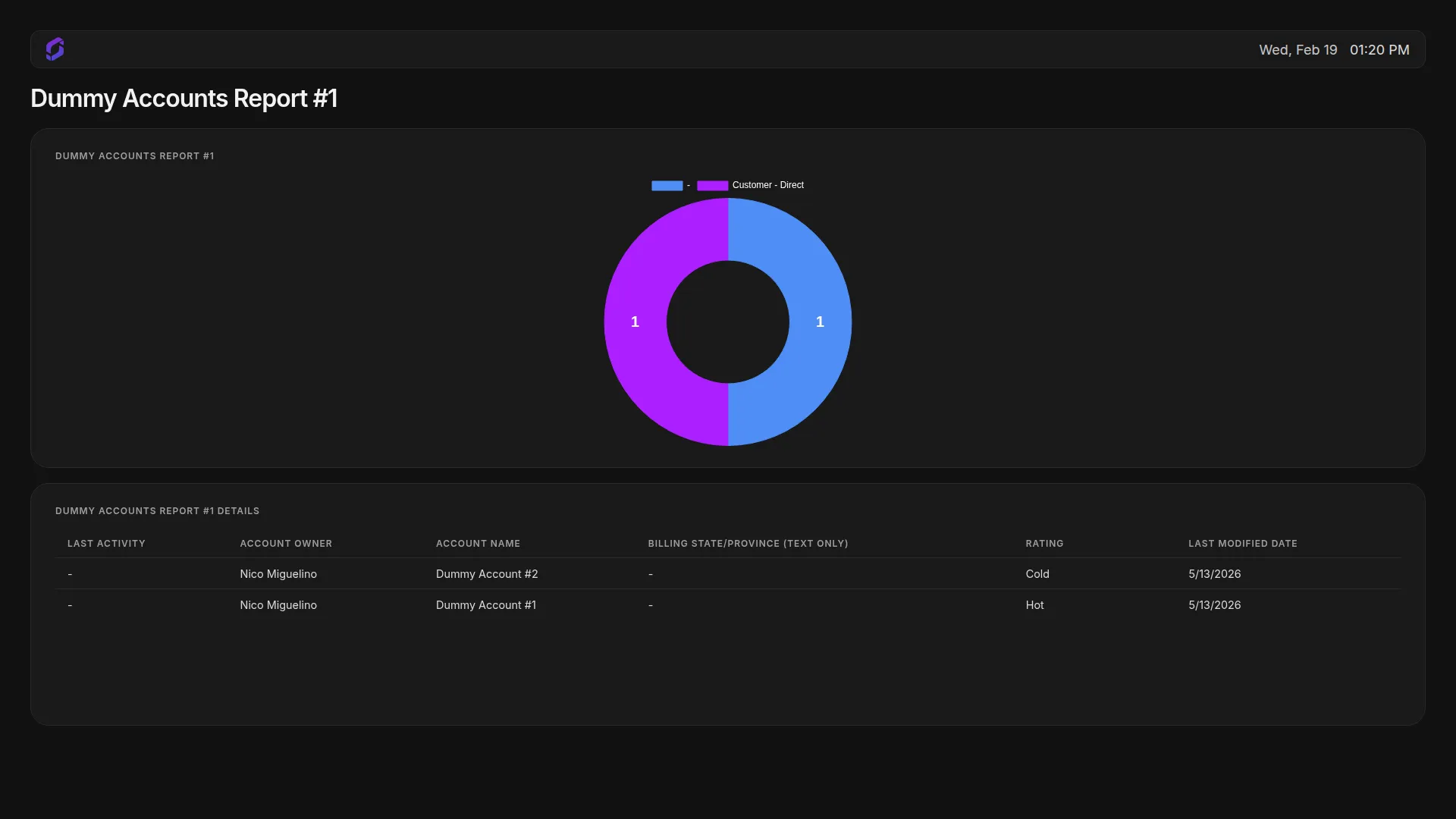 Salesforce Dashboard App Landscape screenshot 3