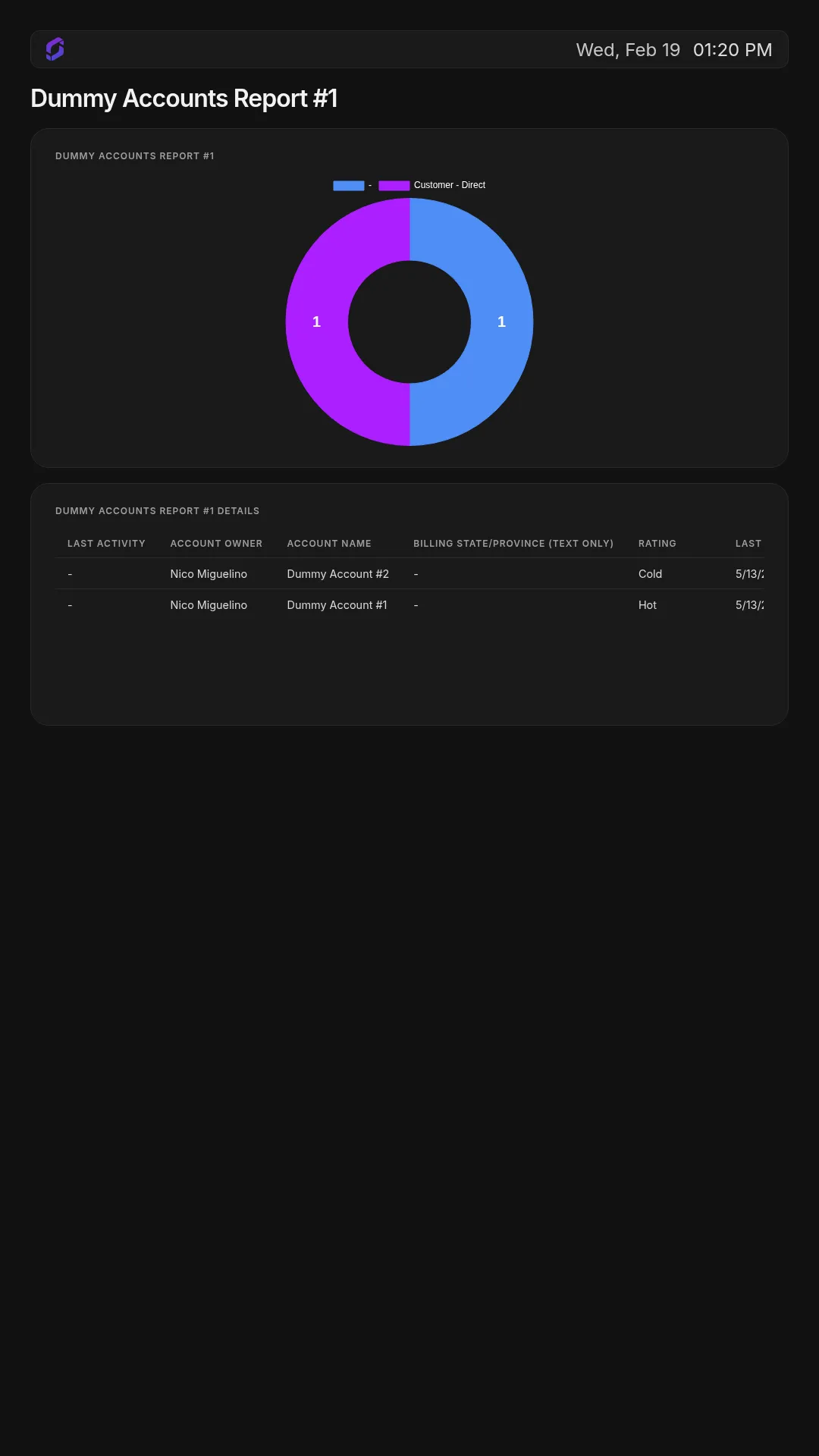 Salesforce Dashboard App Portrait screenshot 3