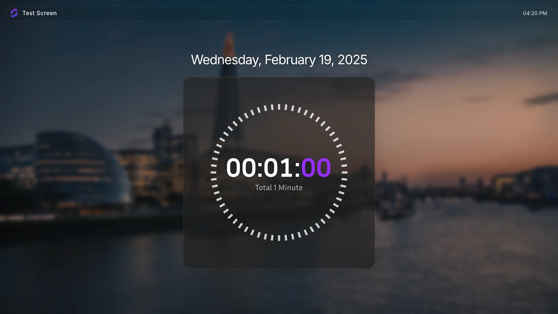 Simple Timer Landscape screenshot 1