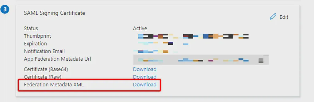 Microsoft Entra ID SAML set up step 7.