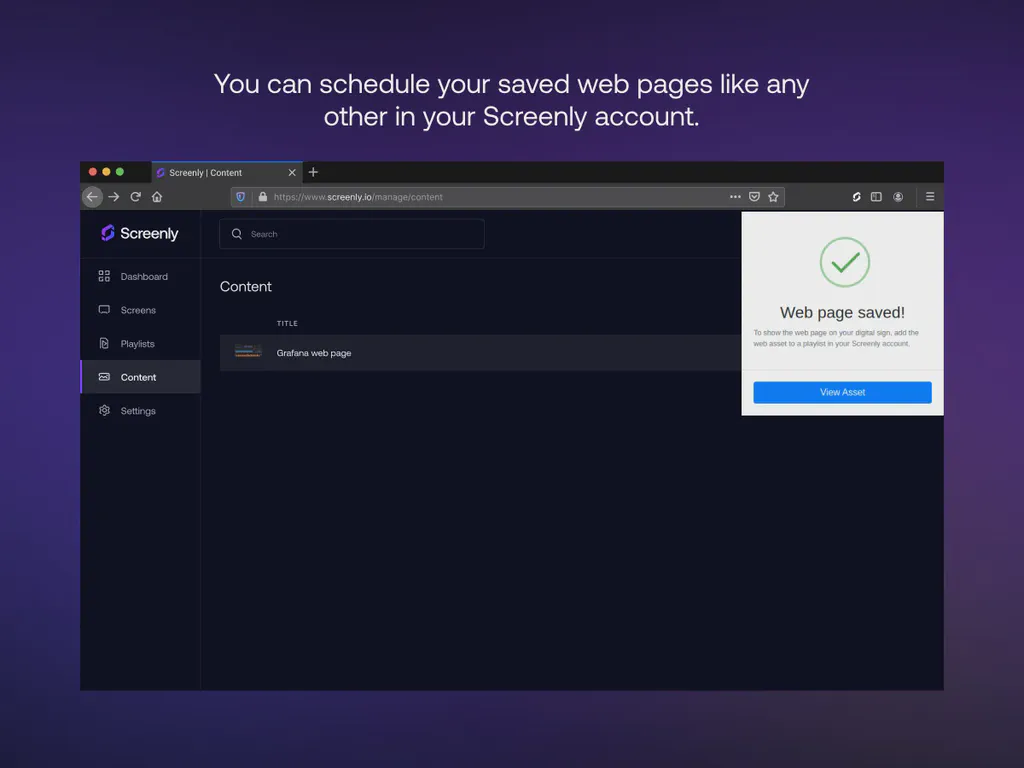 An image showing the browser extension page saved