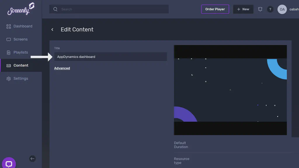 The Appdynamics content page