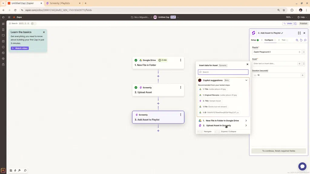 How to create a multi-step Zap