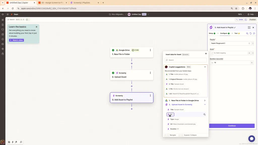 How to create a multi-step Zap