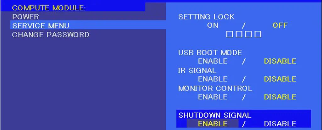 Setup NEC screens with Screenly.
